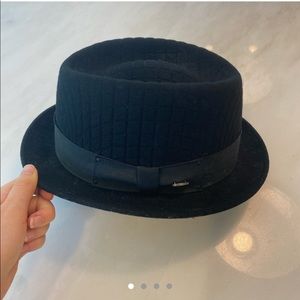 black fedora